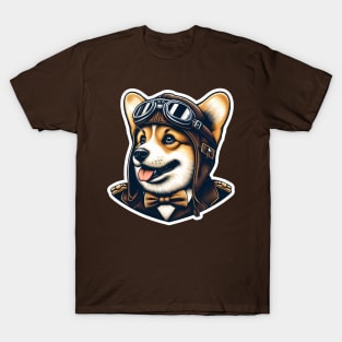 Corgi Pilot T-Shirt